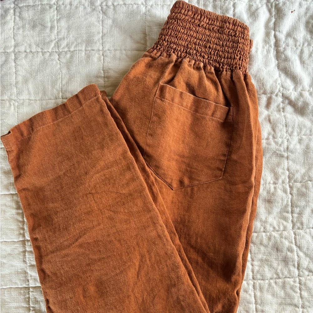 Emma mama linen transitional pants, size medium.